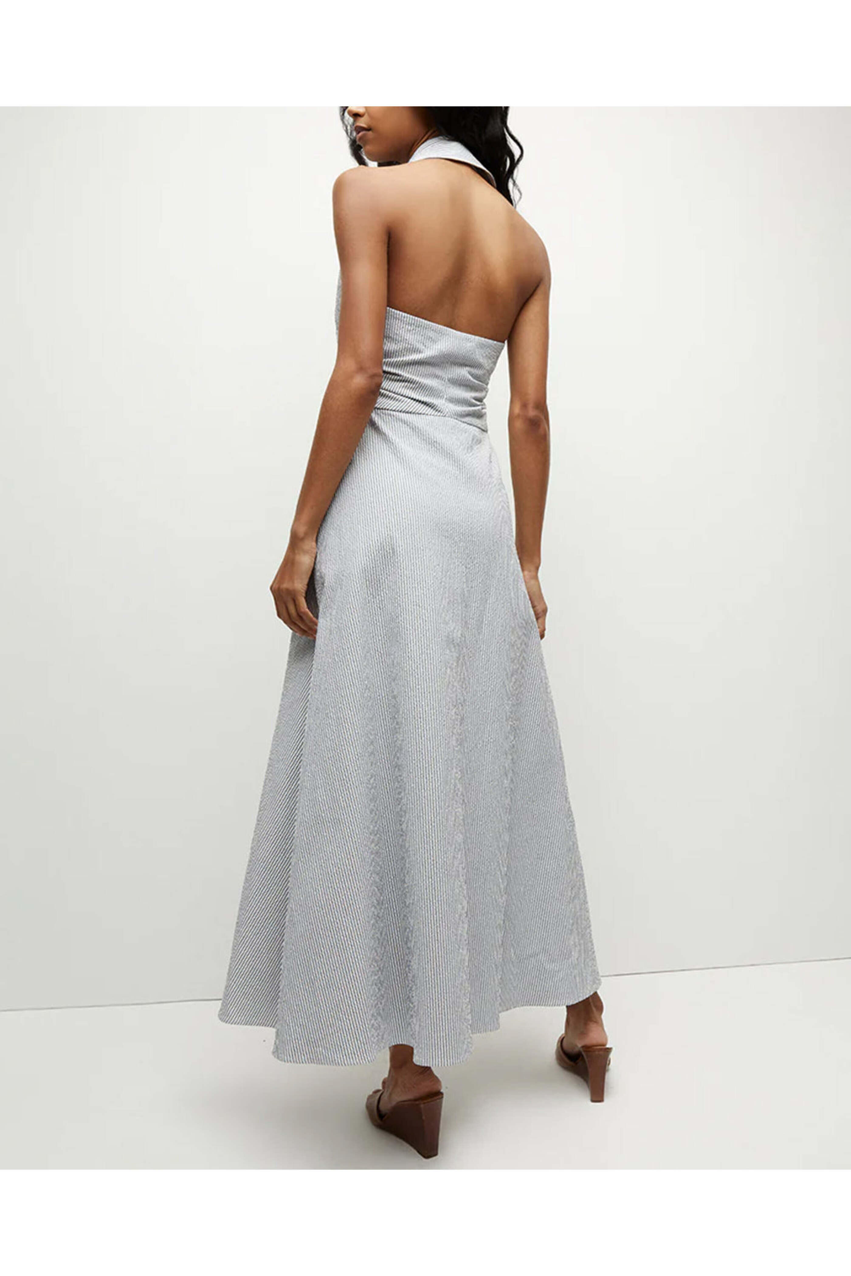 Veronica Beard - Blue and White Seersucker Mackey Dress