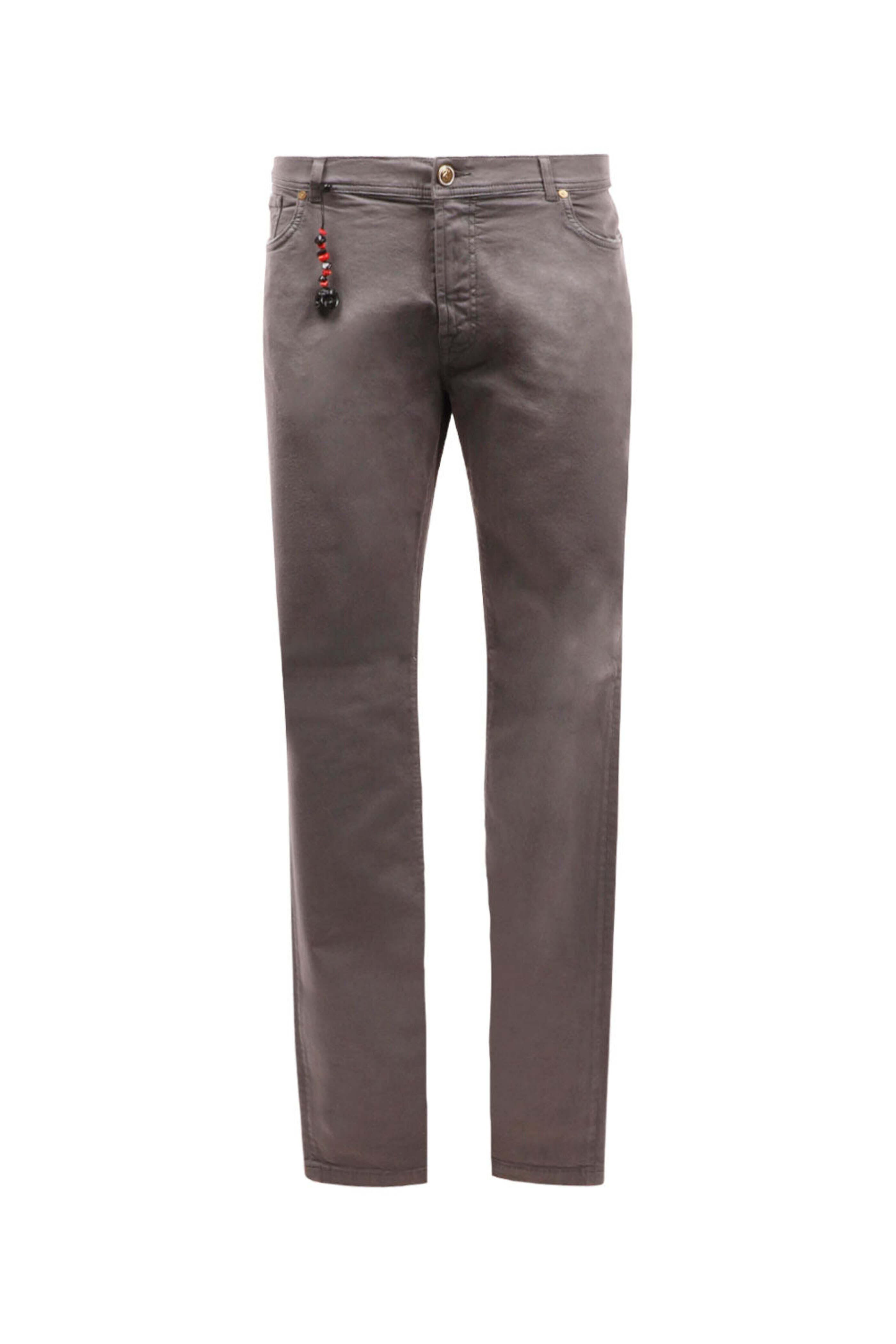 Marco Pescarolo - Five Pocket Stretch Demin Pant in Gray