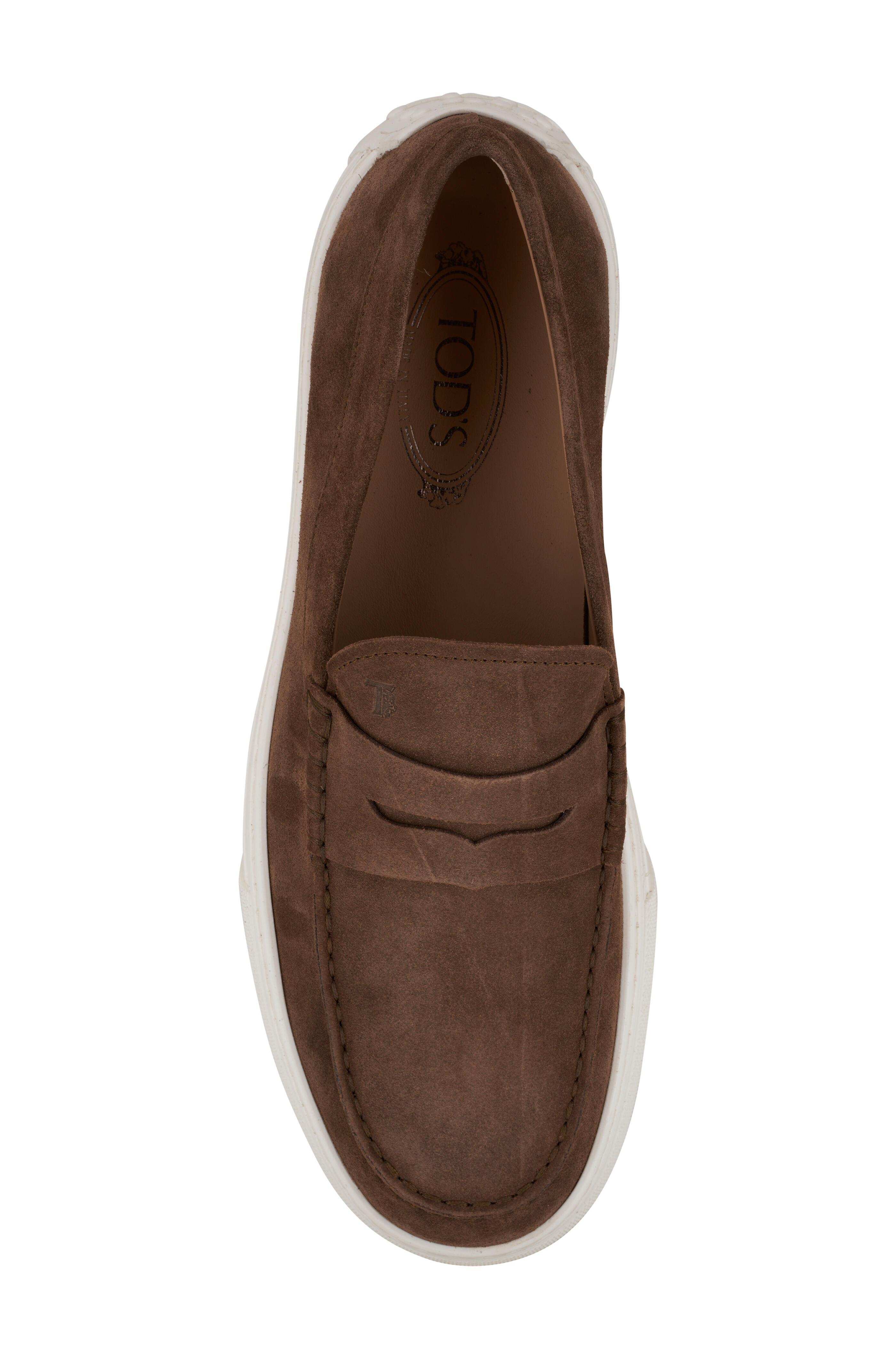 Tod's - Brown Suede Penny Loafer Sneaker