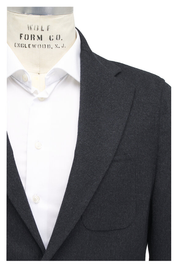 Canali - Charcoal Double Faced Wool Sportcoat