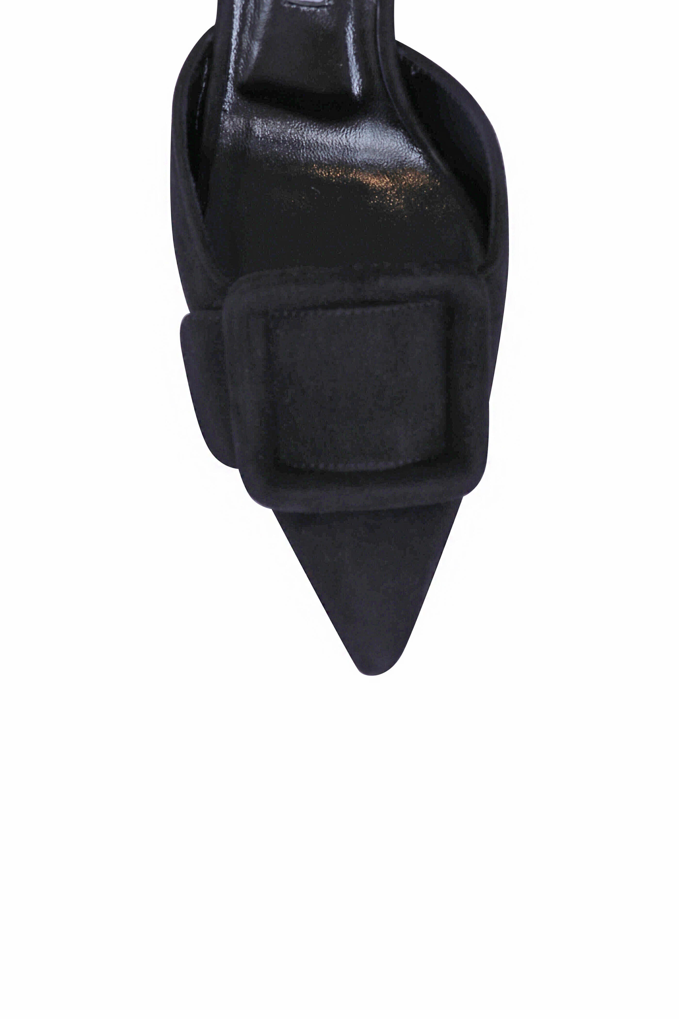 Manolo Blahnik - Maysli Gala Black Suede Pump, 70mm - view 4