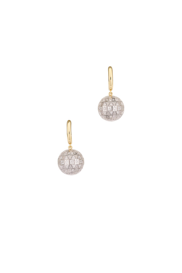 Harwell Godfrey Disco Ball Huggie Earrings