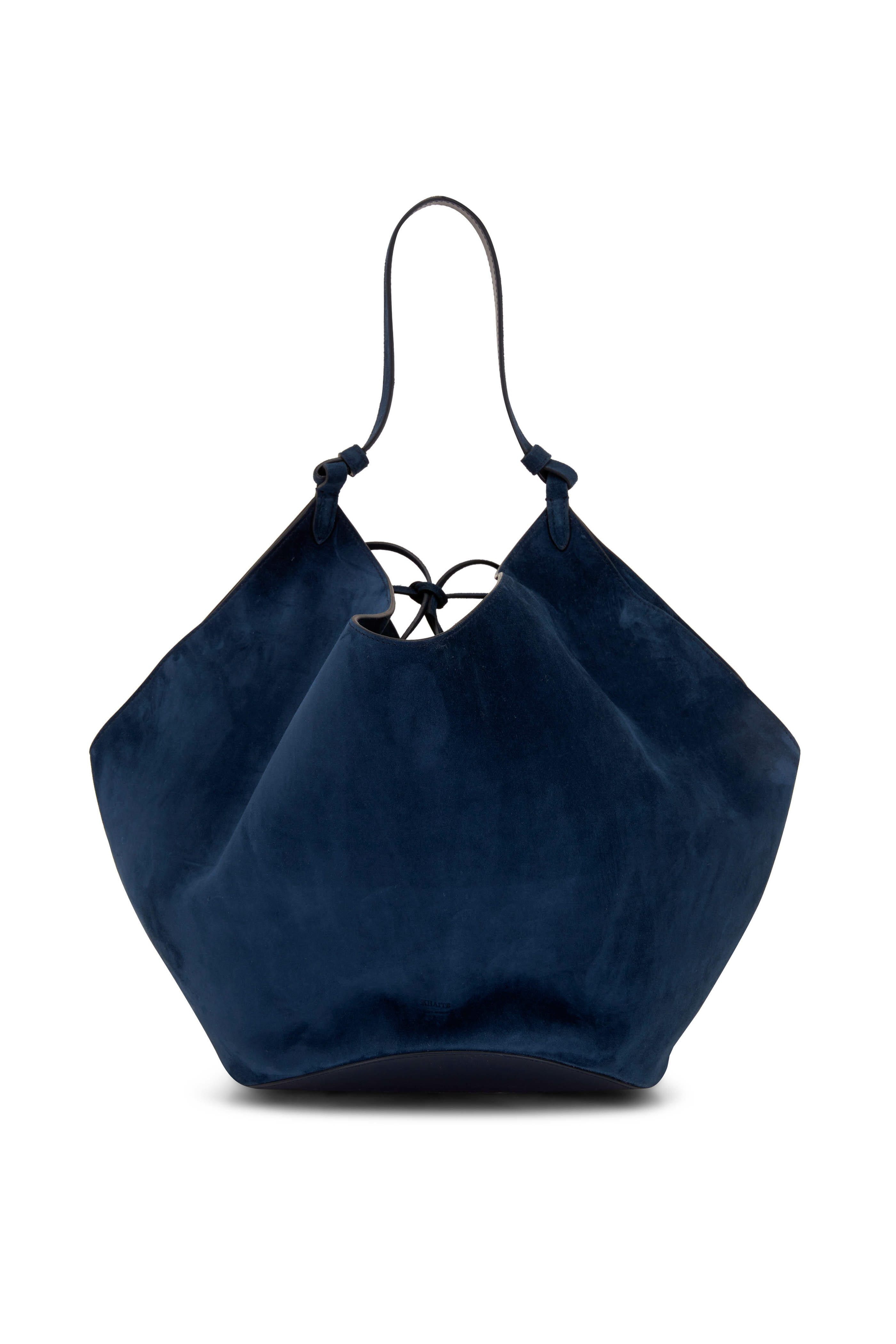 KHAITE Lotus medium suede tote