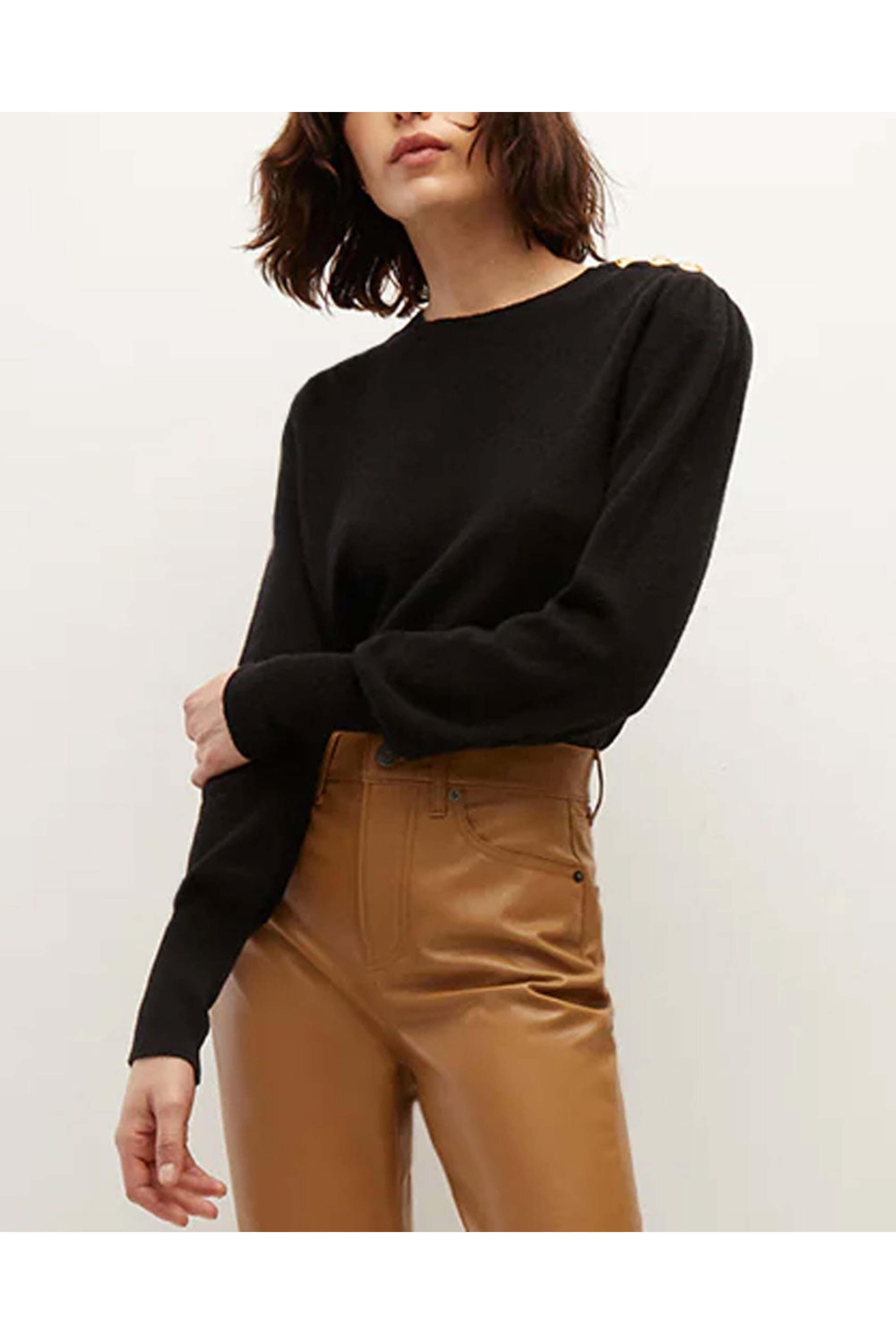 Veronica Beard - Black Cashmere Nalia Pullover