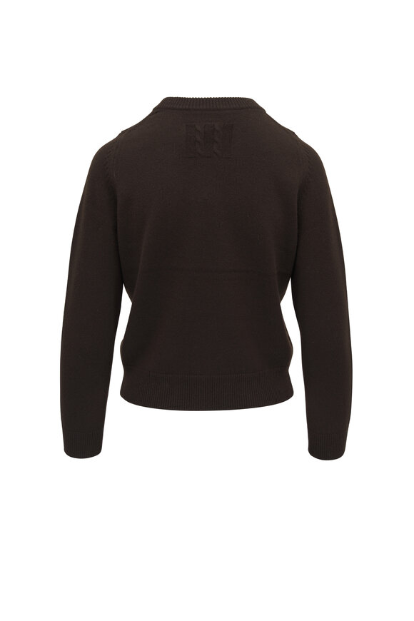 Nili Lotan - Nora Espresso Cashmere Crewneck Sweater