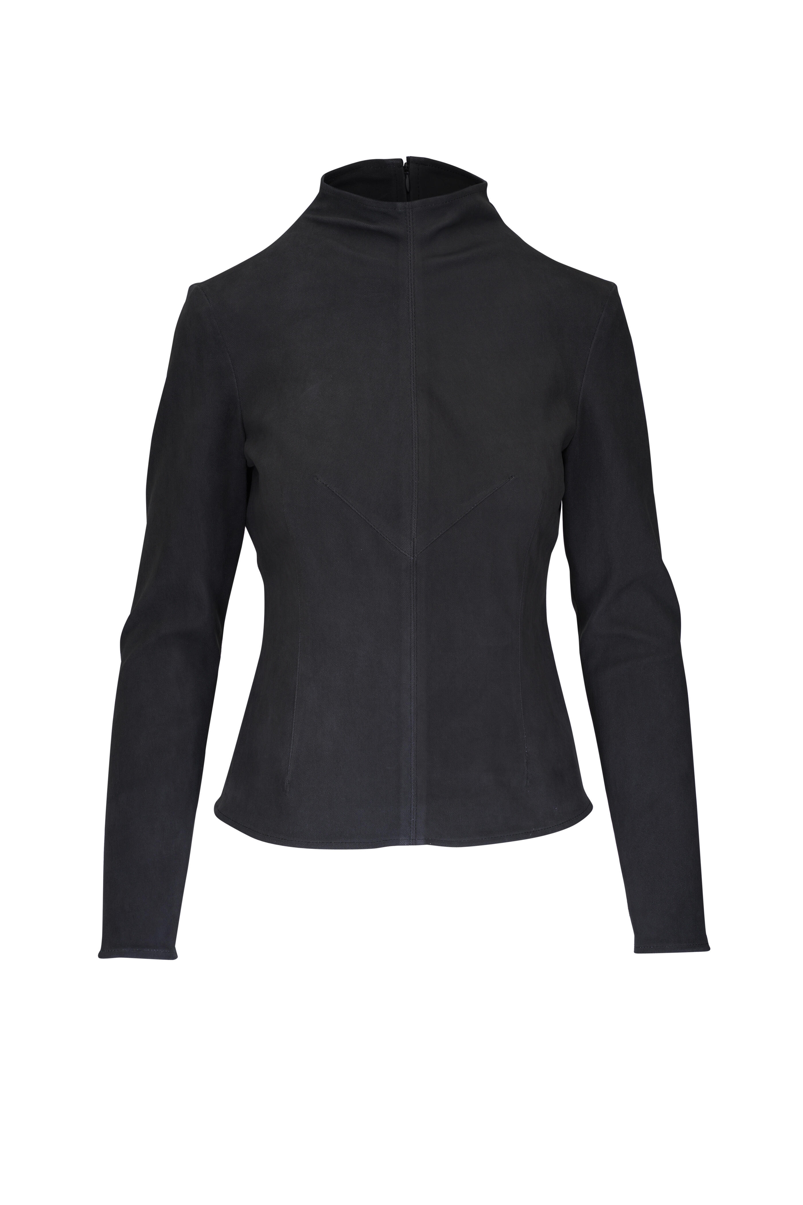 KZ_K Studio - Muller Black Leather Top | Mitchell Stores