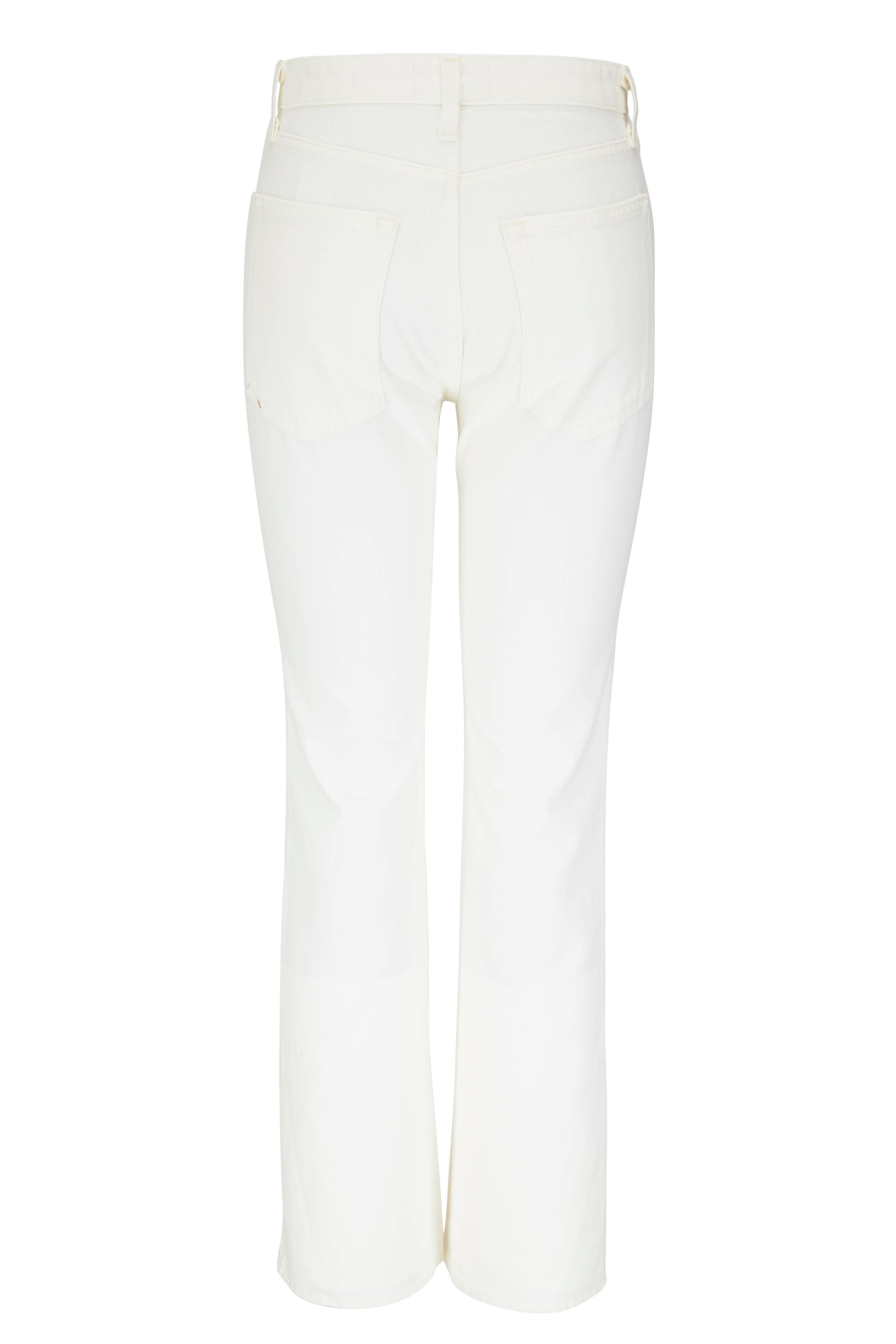 Nili Lotan - Cream Wash Boot Cut Jean