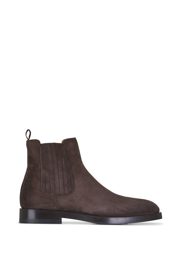 Brunello Cucinelli - Chelsea Dark Brown Suede Ankle Boot