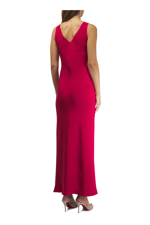 Peter Cohen - Red 4-Ply Silk Maxi Dress