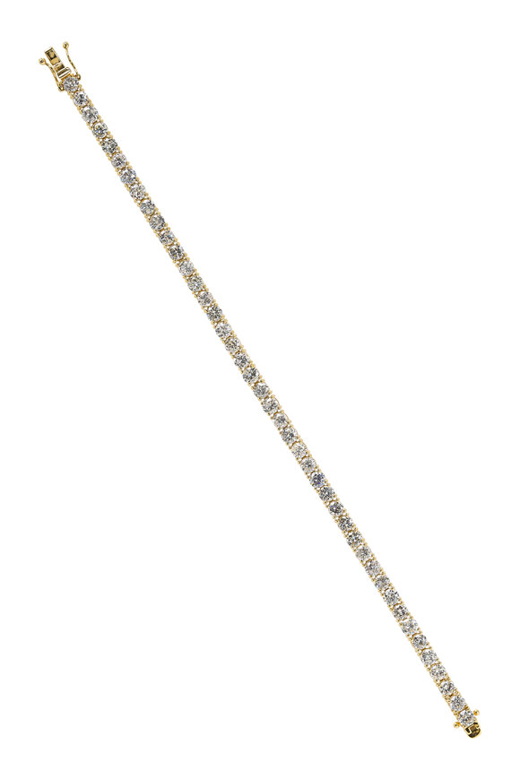 Lowy & Co Yellow Gold Diamond Tennis Bracelet