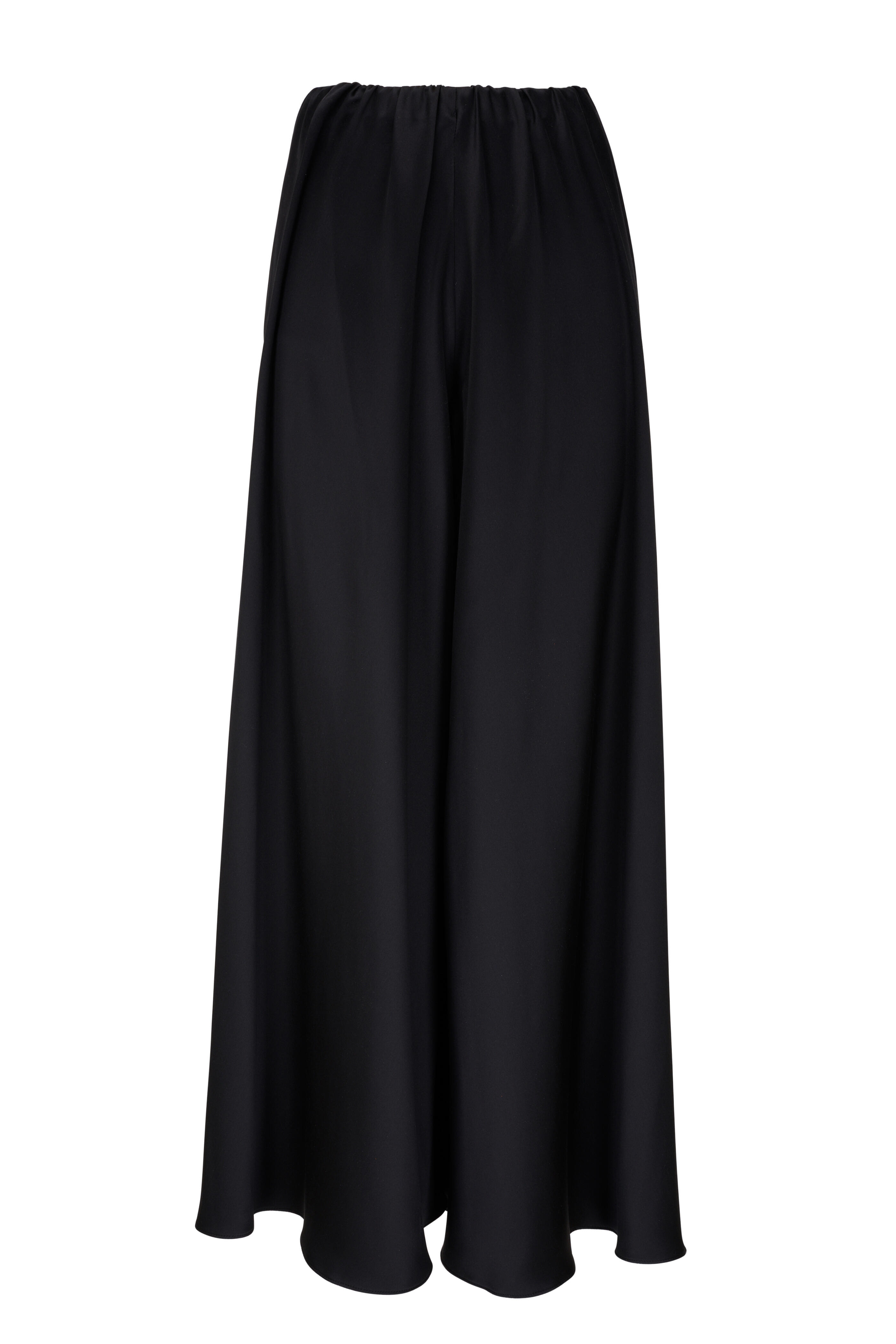 Peter Cohen - Gish Black Satin Wide Leg Pant