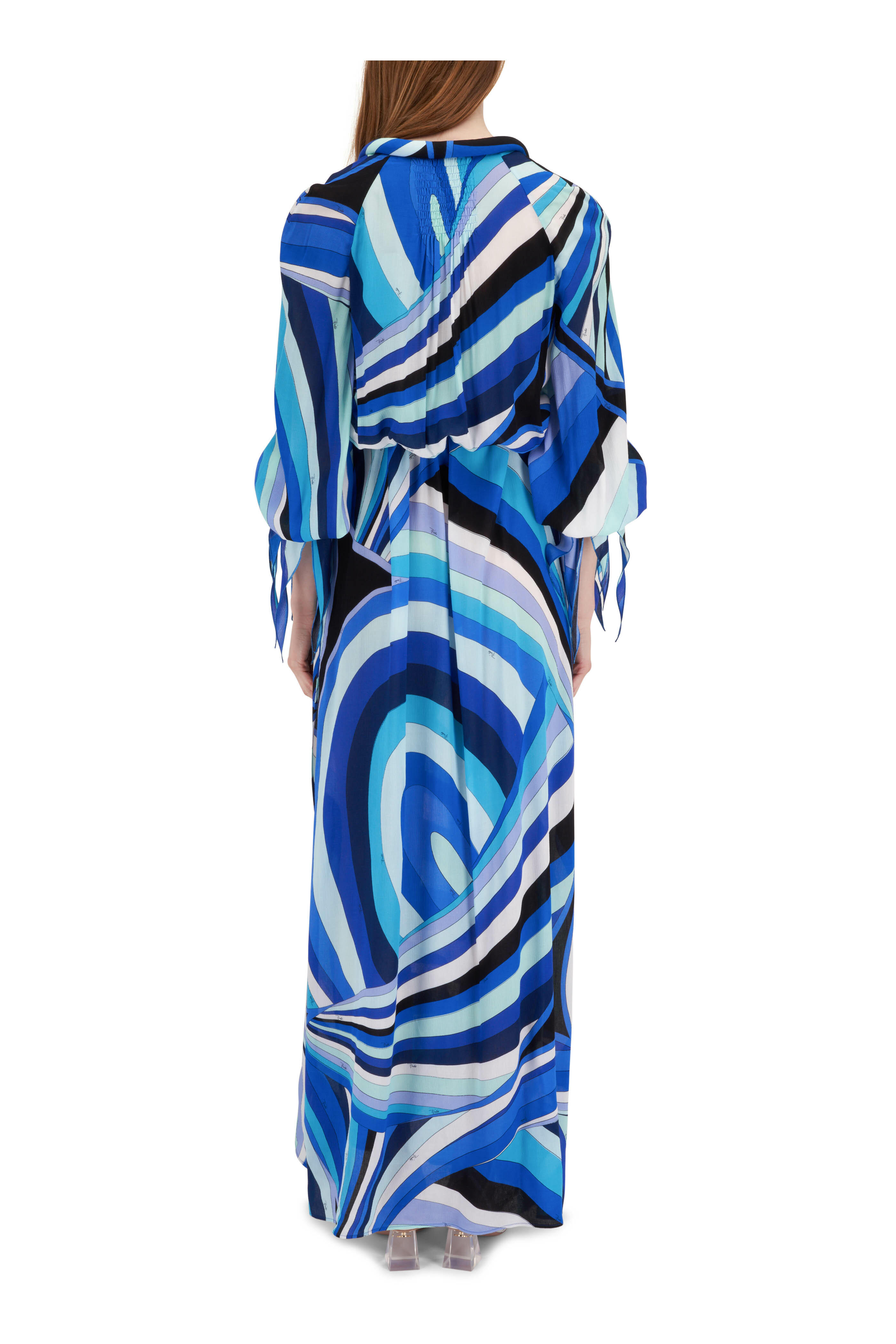 Marmo Print Kaftan Mini Dress – PUCCI Online Store