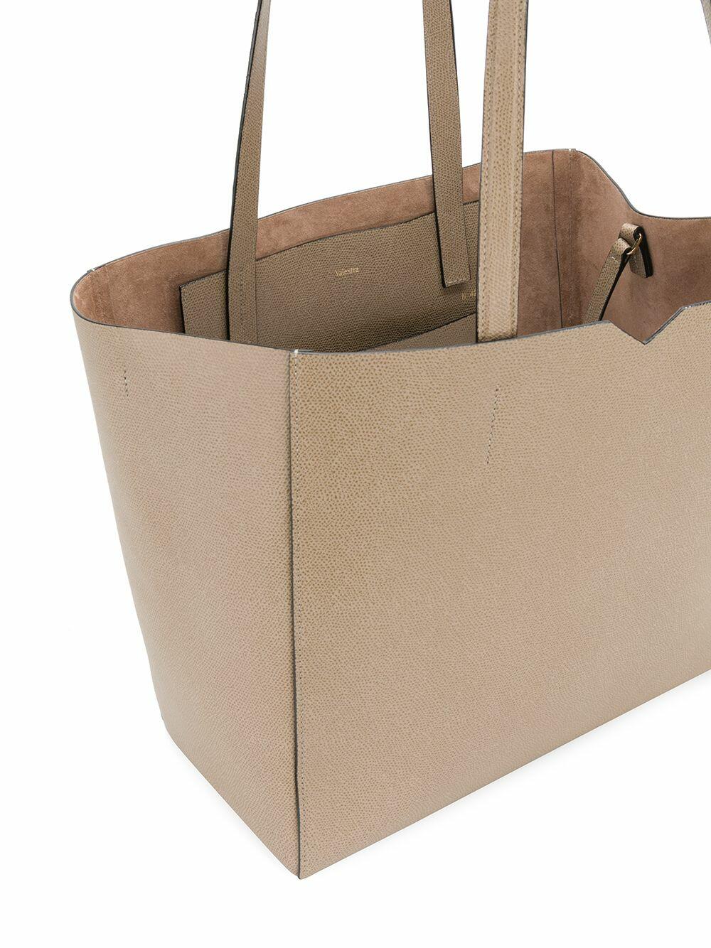 Valextra - Oyster Saffiano Leather "V" Large Tote - view 9