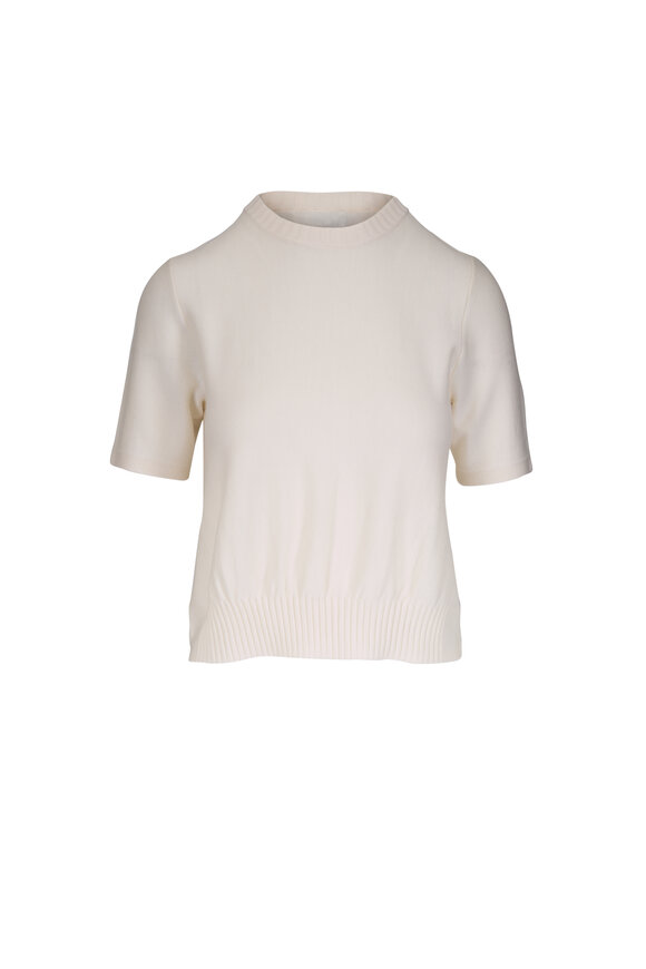 Akris Punto Cream Wool Knit Sweater - view 1