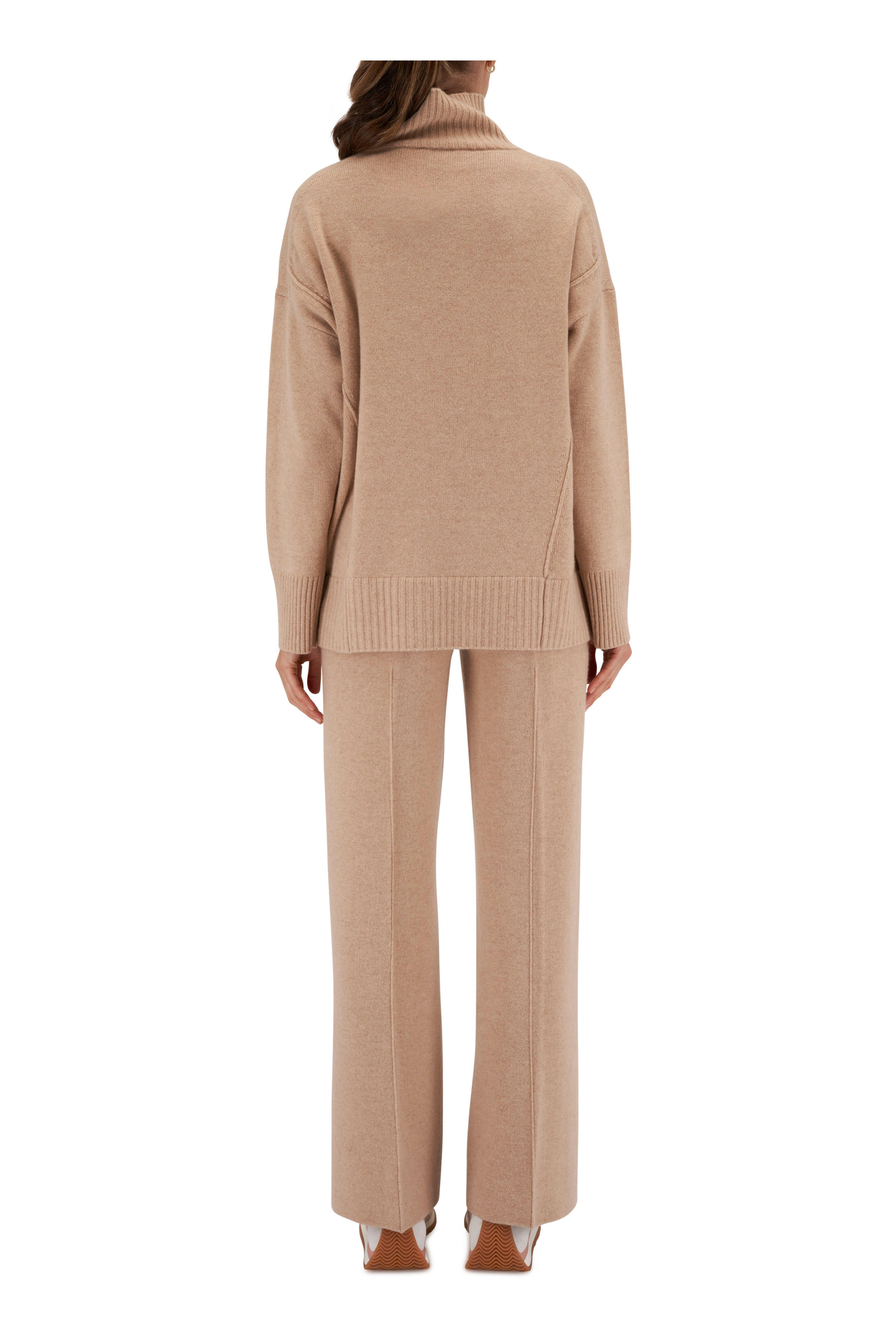 Lafayette 148 New York Manhattan Cropped Flare Pants in Natural