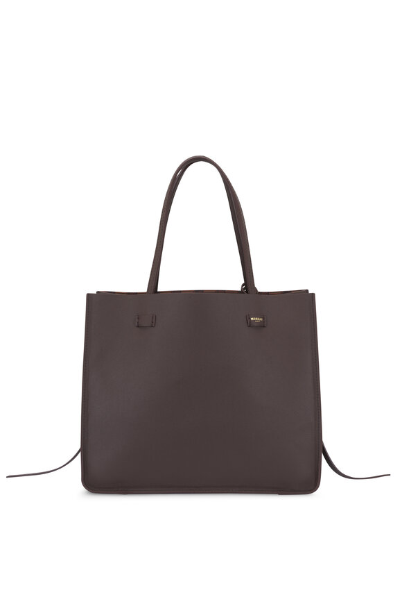 Moreau Paris Medium Vincennes Chocolate Brown Reversible Tote - view 7