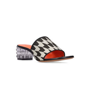 MARNI ベージュ/ブラック　サイズ27cm Marni - Jacquard Lurex Sandals | Mitchell Stores