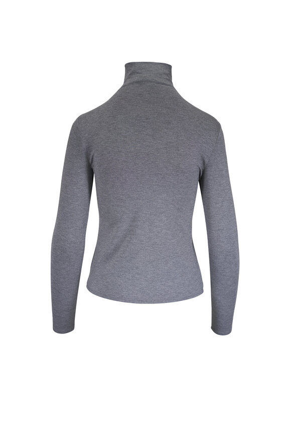Lafayette 148 New York Nickel Mélange Funnel Neck Sweater - view 2