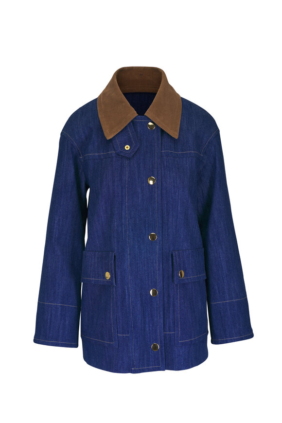 Akris Punto Denim Cotton Parka