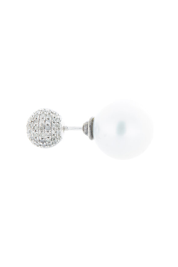 Loren Jewels - 18K Gold Pearl & Diamond Studs