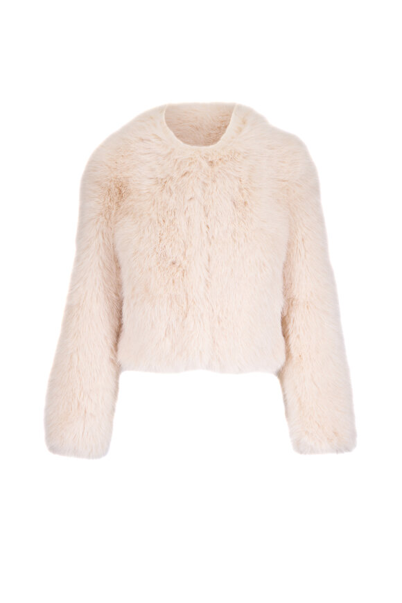 Viktoria Stass Ivory Vegan Fur Jacket