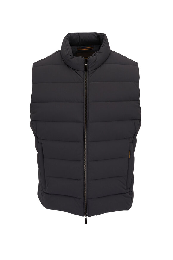 Moorer Oliver Charcoal Gray Water Resistant Vest