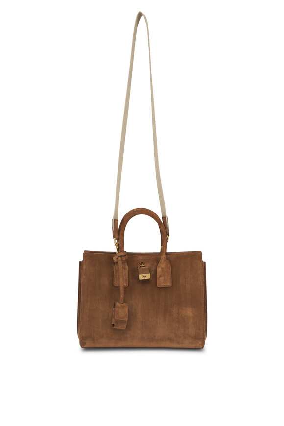 Saint Laurent Sac De Jour Toasted Brown Suede Tote - view 9