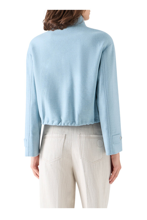 Akris Punto Light Blue Blouson Jacket - view 3