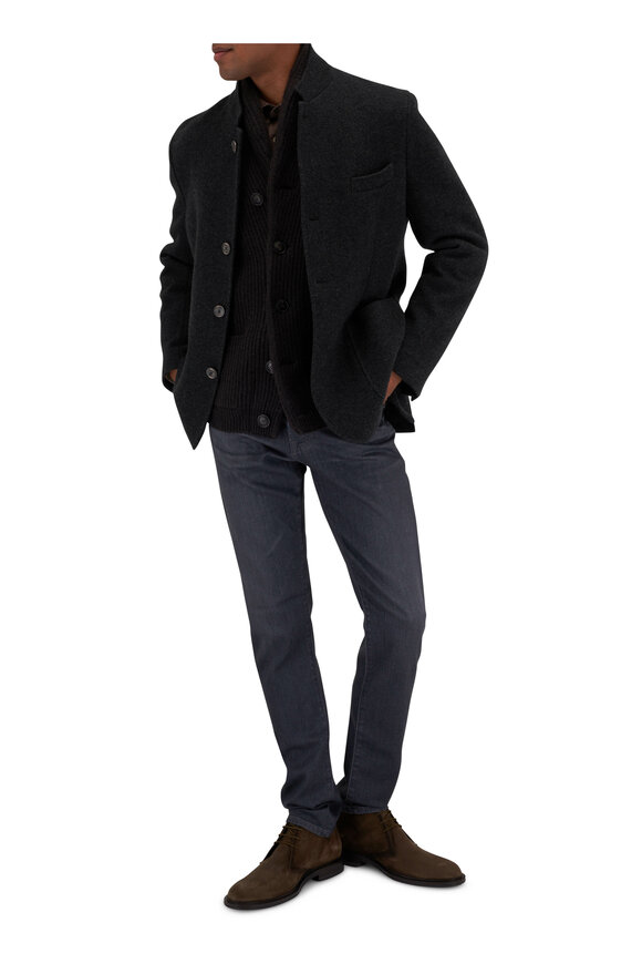 Fedeli - Damon Charcoal Double Cashmere Flannel Blazer