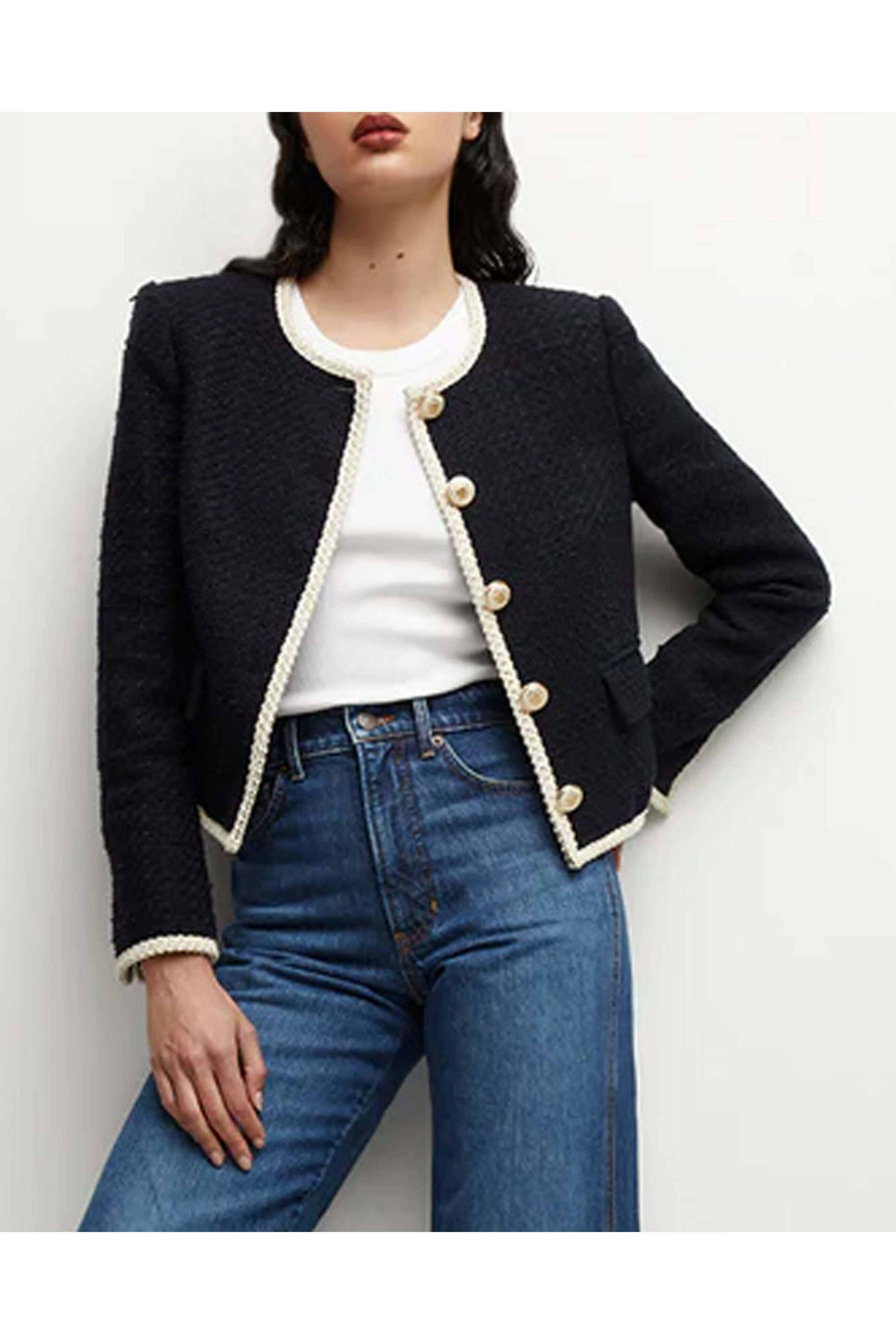 Veronica Beard - Navy Tweed Mabel Jacket