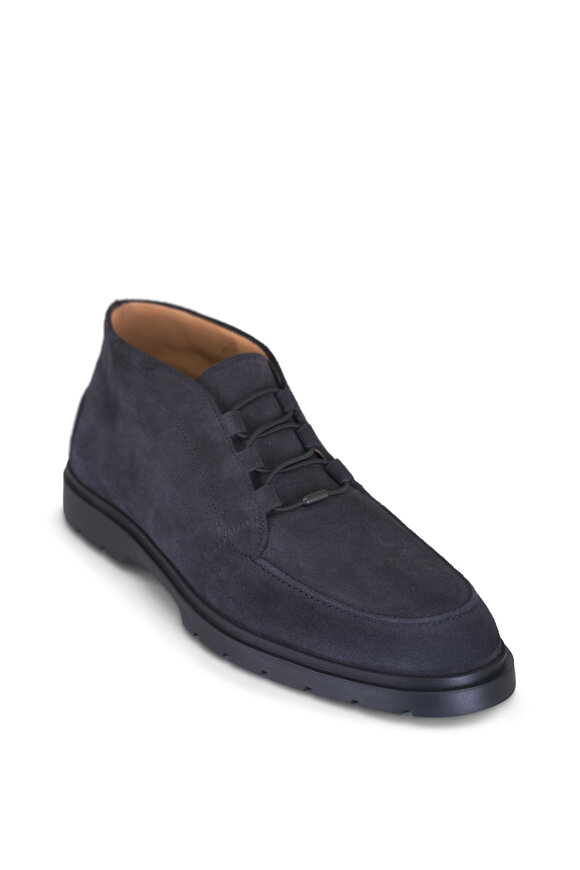 Tod's Polacco Elastico Hematite Suede Chukka Boot - view 1