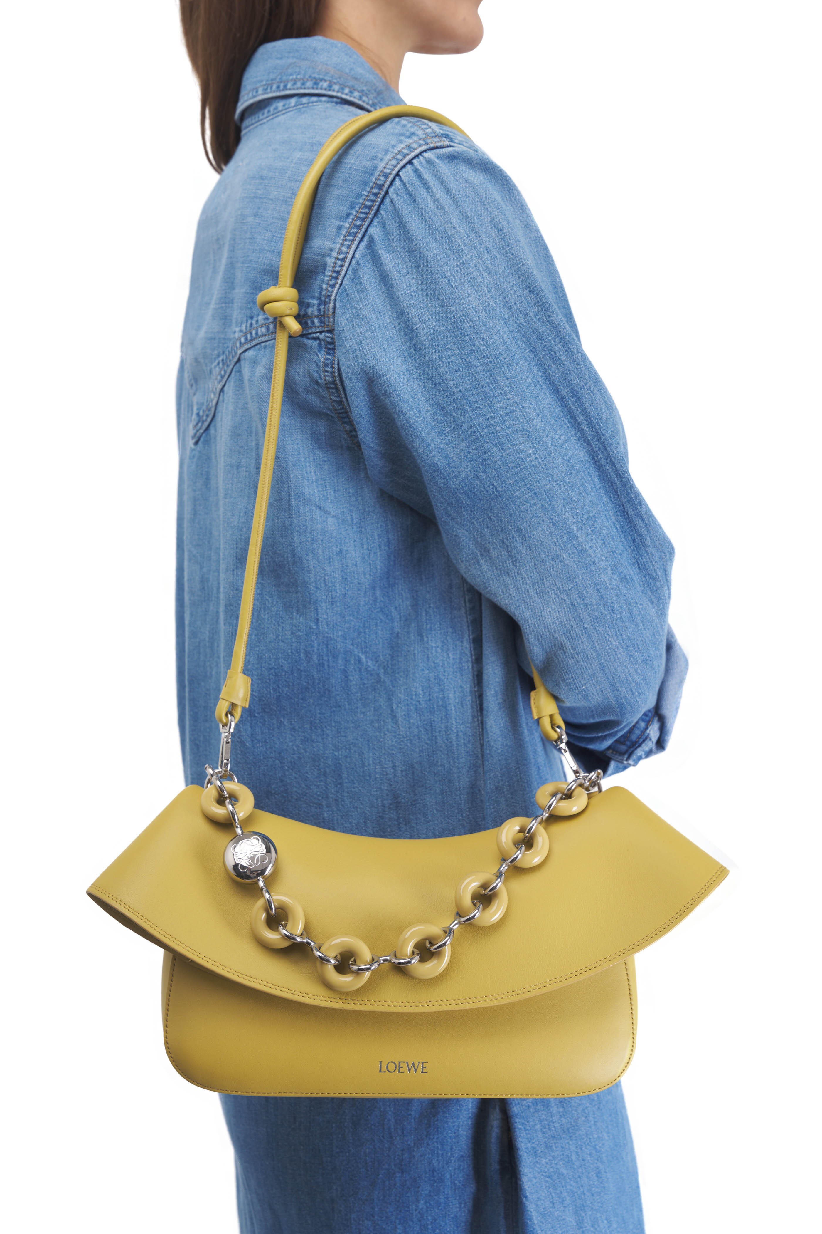 Loewe - Ola Ginger Medium Fold Over Chain Bag | Mitchell Stores