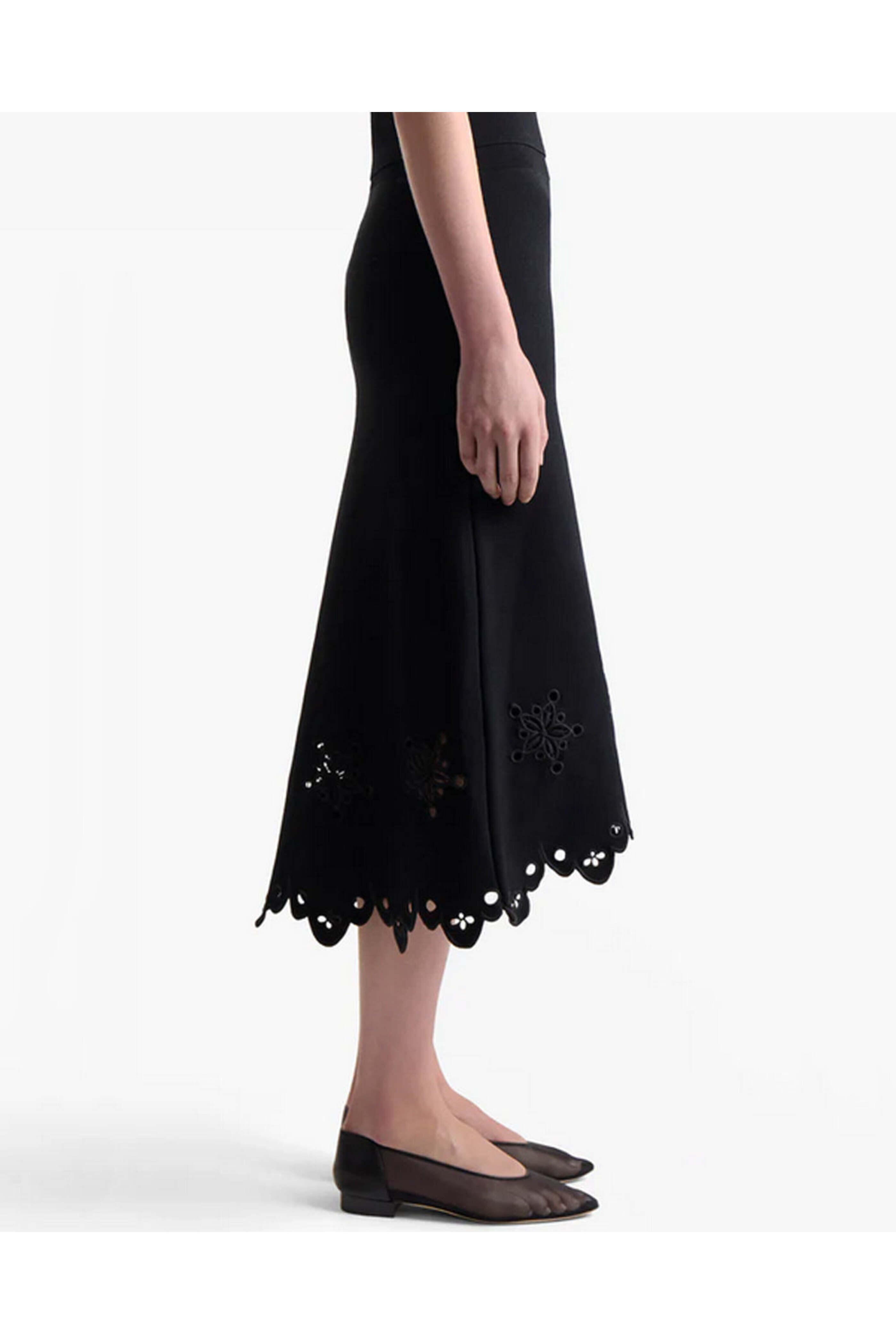 Altuzarra - Black Knit Melly Skirt | Mitchell Stores