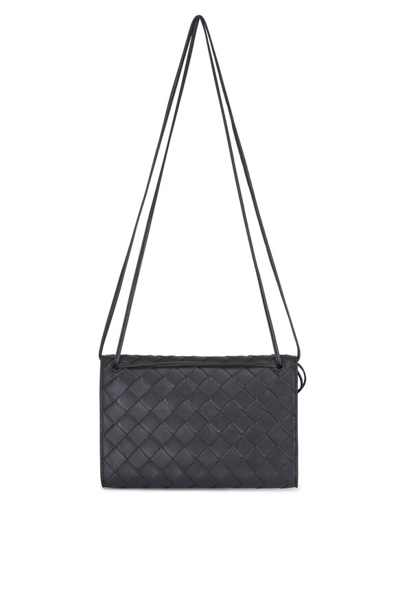 Bottega Veneta Andiamo Espresso Leather Crossbody Pouch - view 2