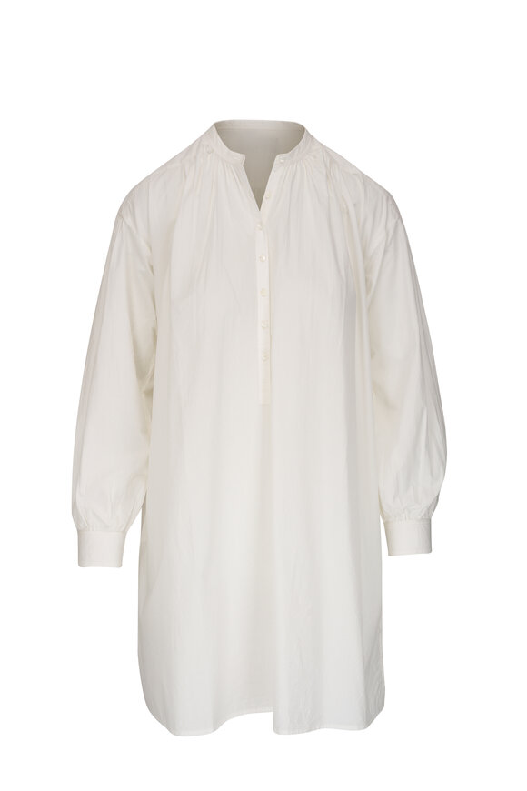 Nili Lotan - Najam Ivory Cotton Short Dress