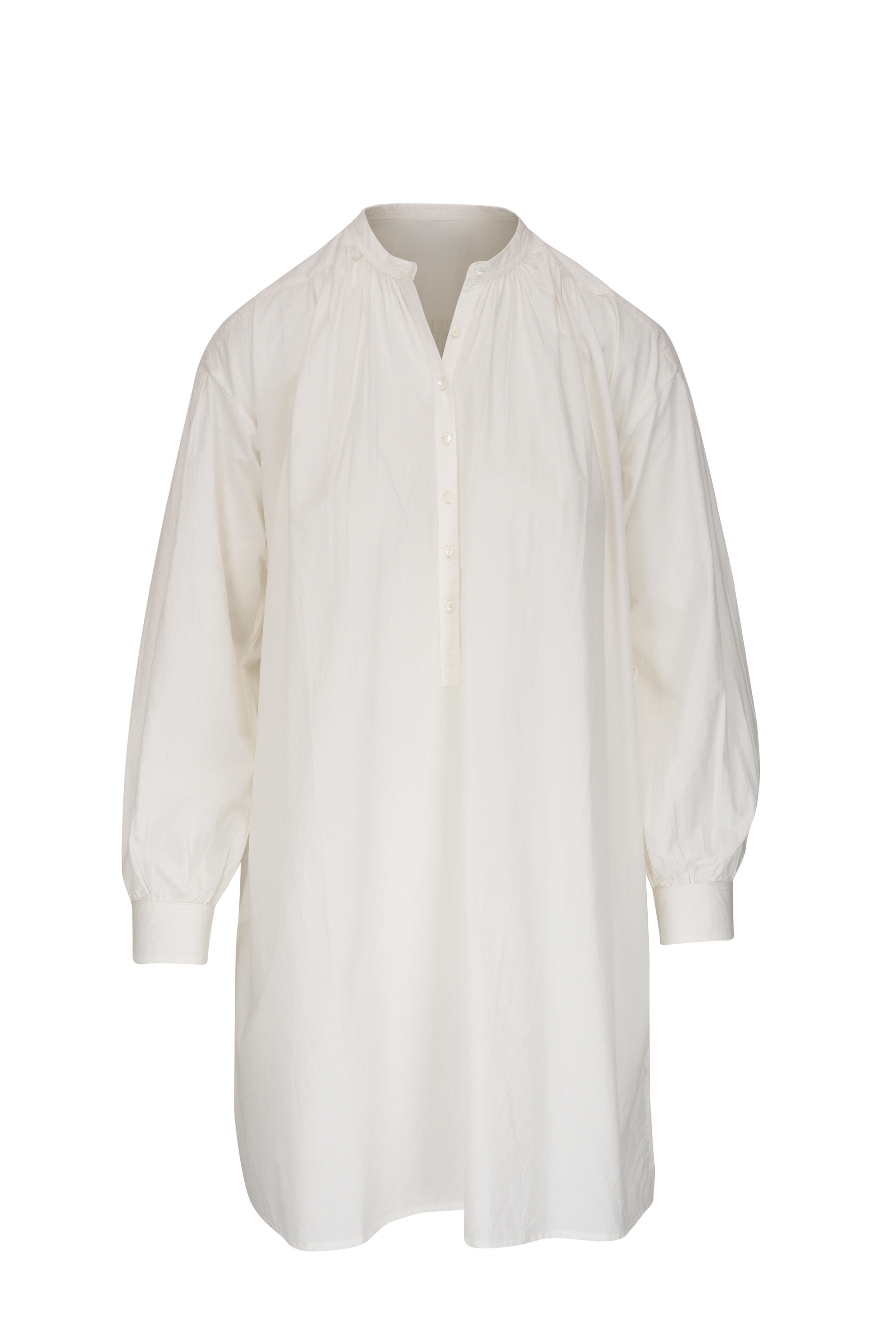 Nili Lotan - Najam Ivory Cotton Short Dress