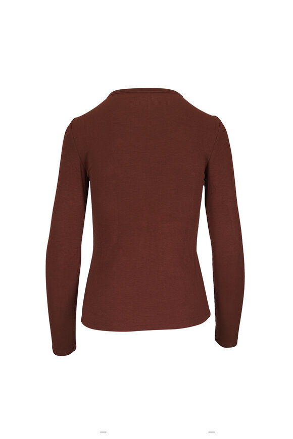 AG Julia Chestnut Long Sleeve T-Shirt - view 2