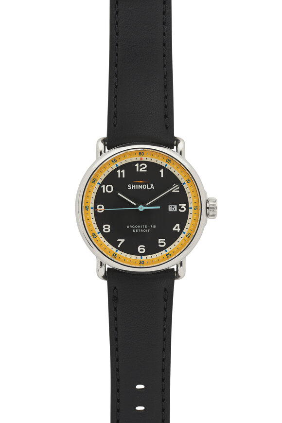 Shinola - Canfield C56 Black Watch Black Strap, 43mm