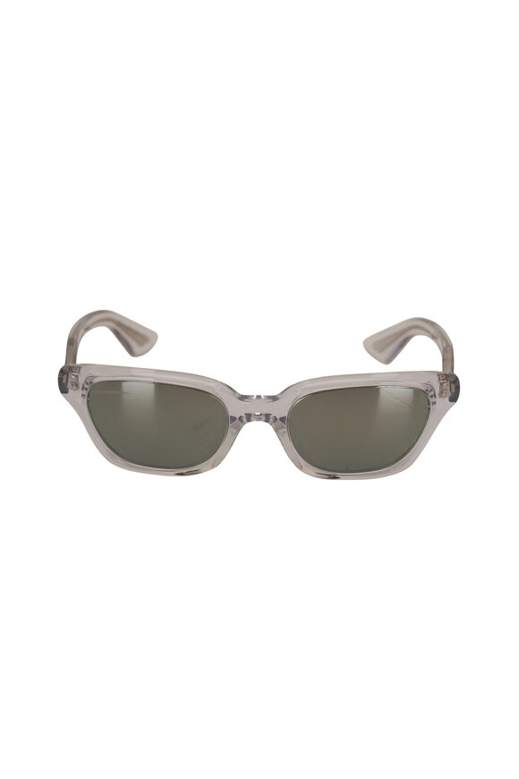 Oliver Peoples - Khaite 1983C Crystal & Silver Mirror Sunglasses