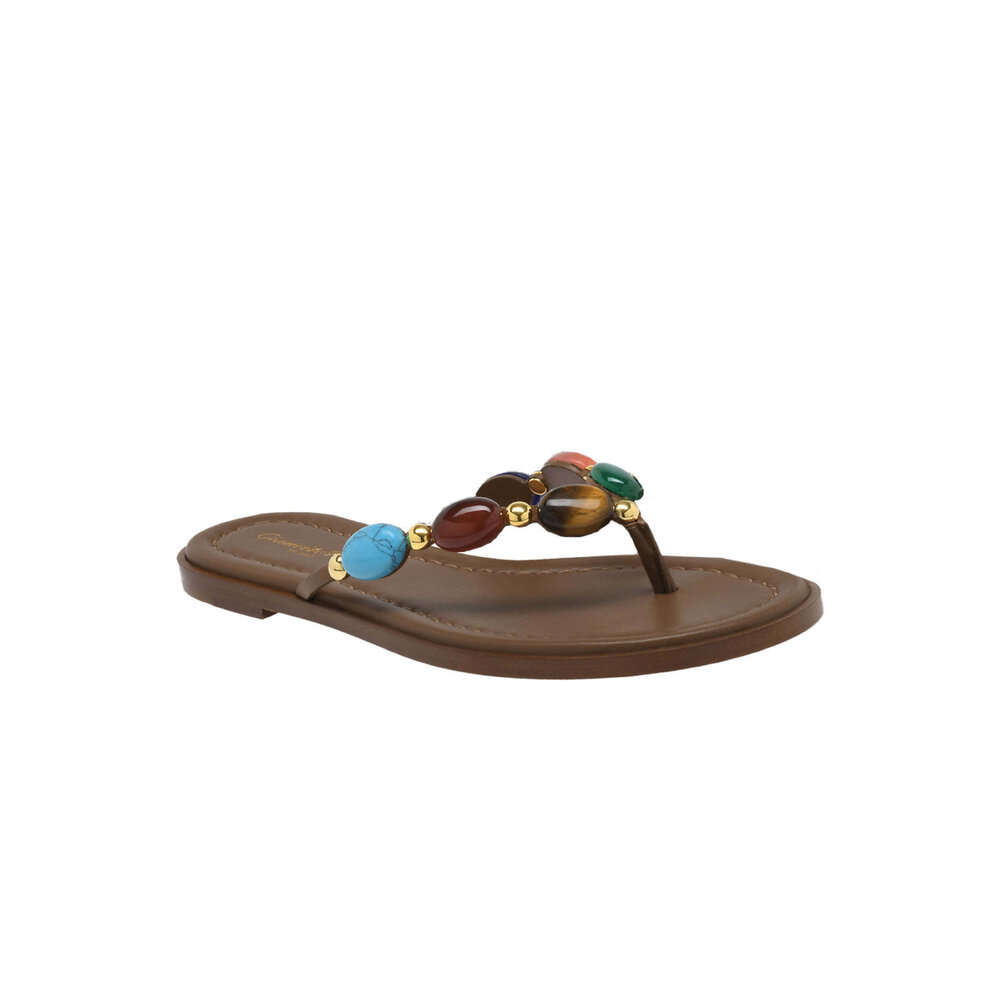 Gianvito Rossi - Shanti Sandal in Brown | Mitchell Stores
