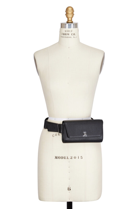 Akris - Anouk Black Cervocalf Belt Bag