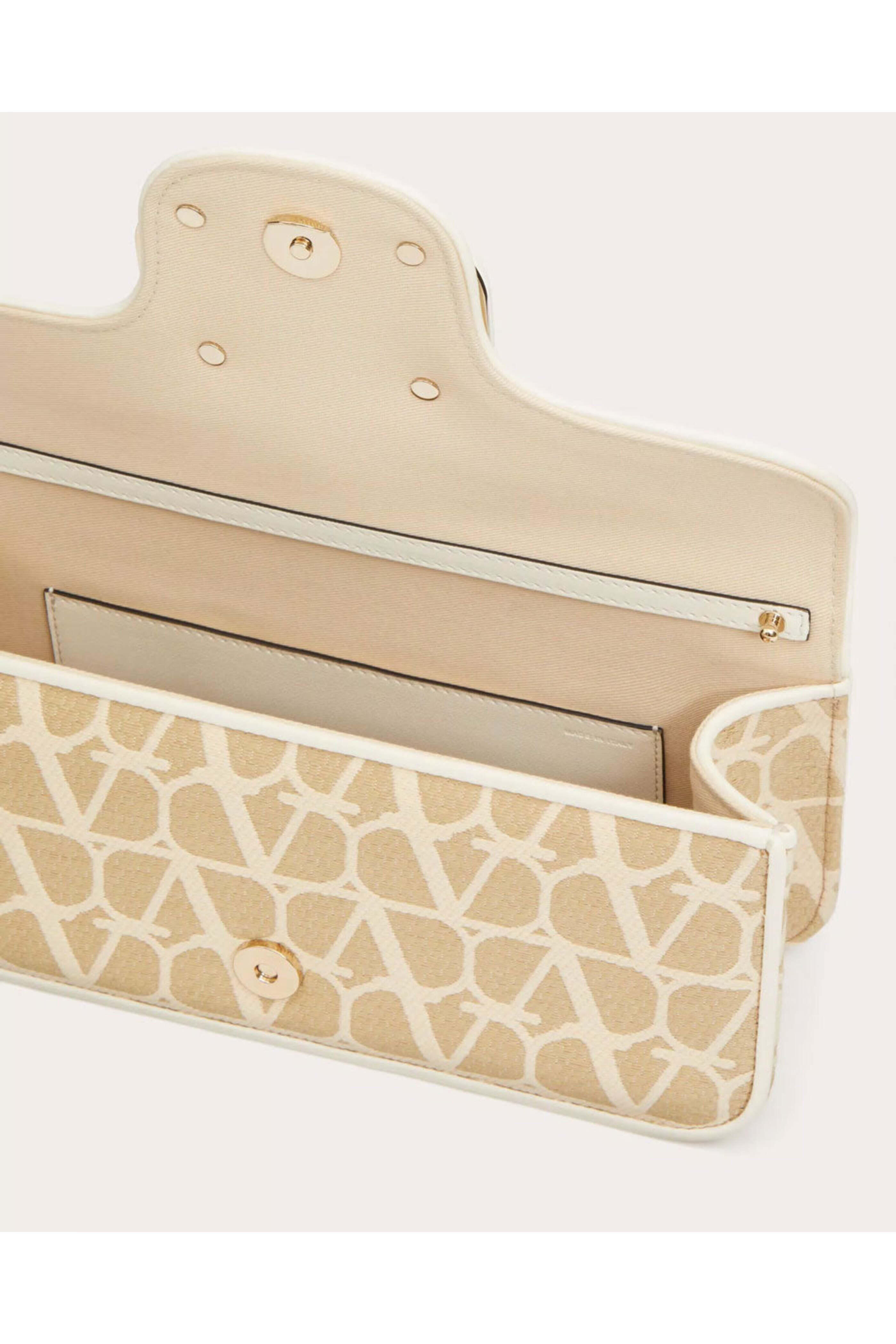 Valentino Garavani - Loco Toile Iconographe Raffia Shoulder Bag