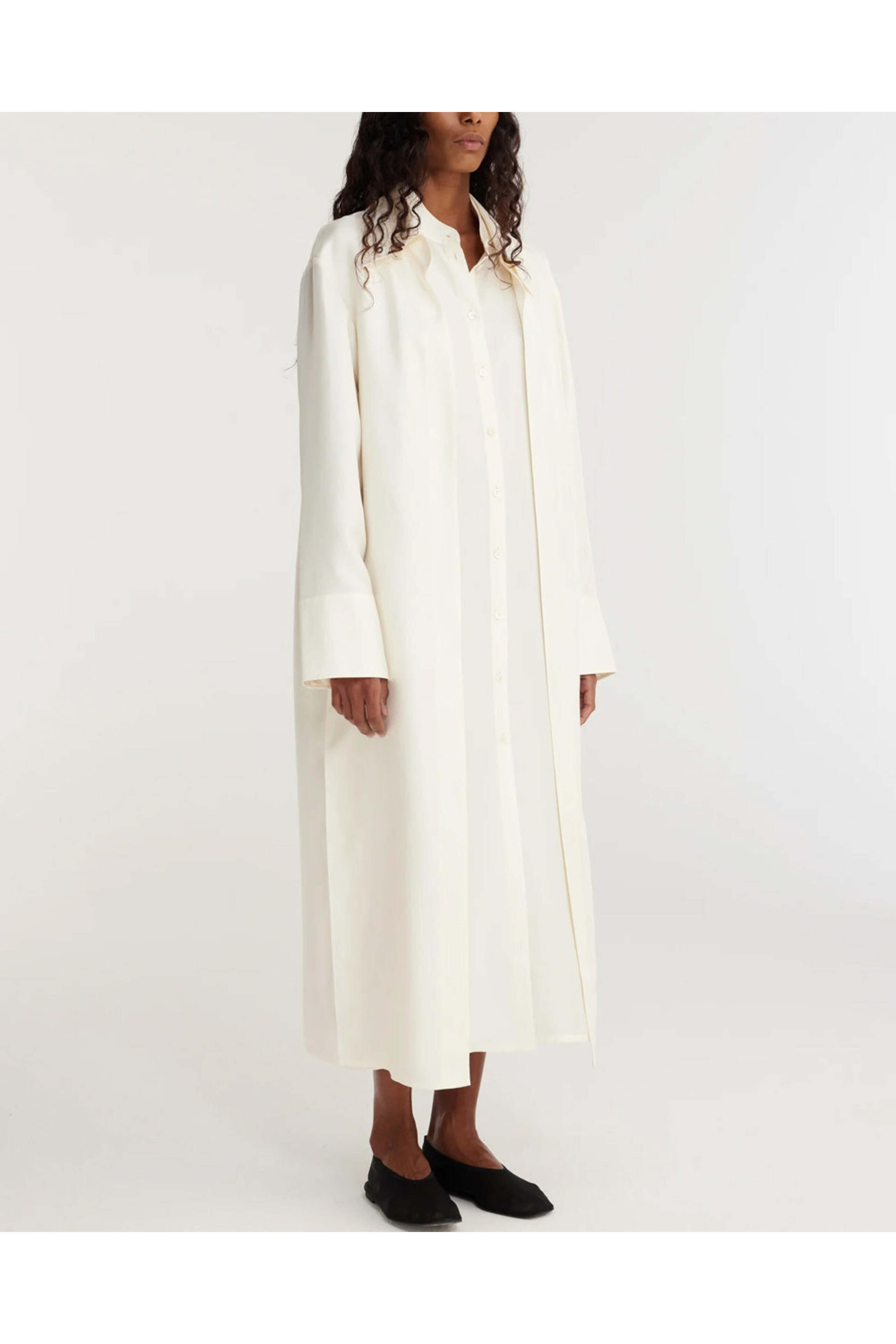 Rohe Frames - Cream Layered Silk Dress