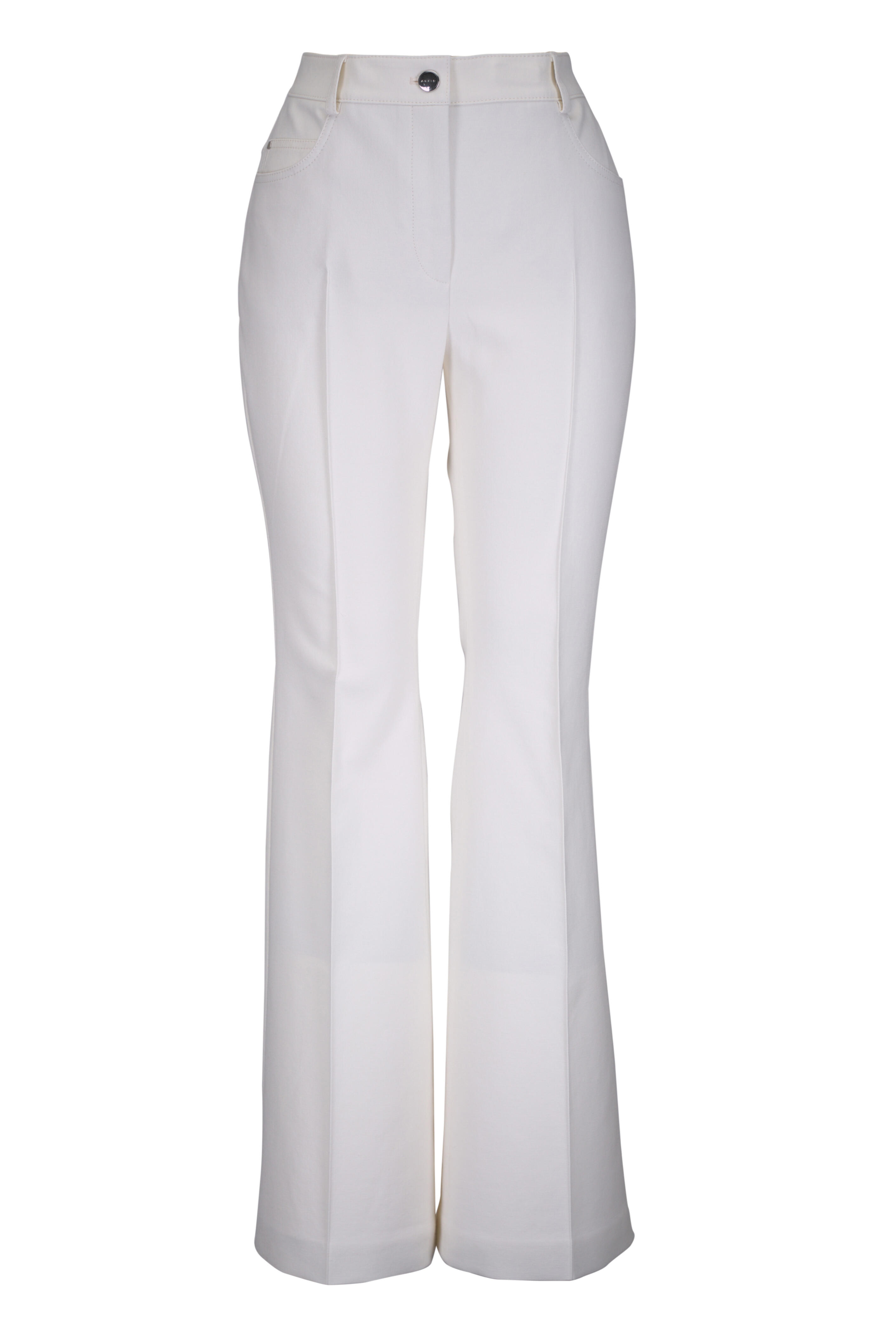 Akris - Ecru Bootcut Cotton Silk Stretch Double-Face Pants