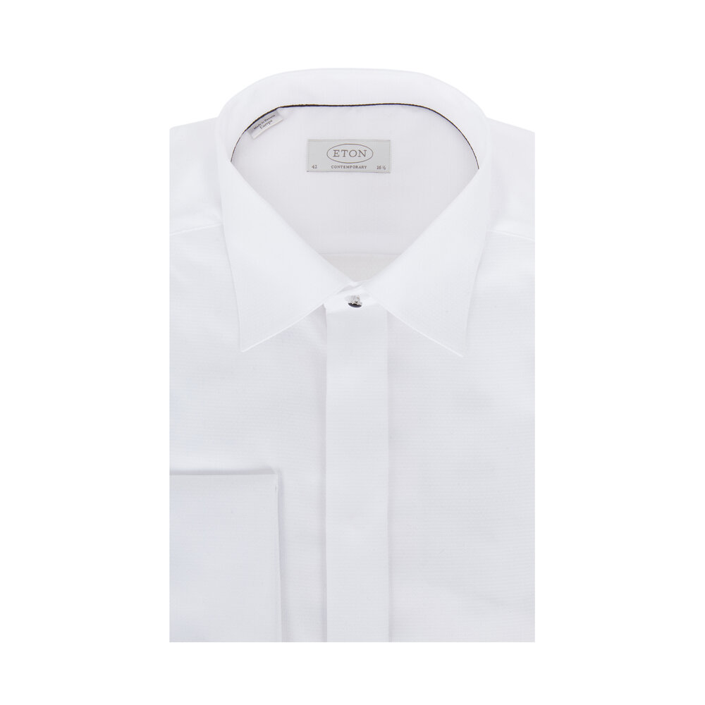 eton white dress shirt Shirts quality evening shirt is cut from ETONs Signature Twill fabric Eton White Slim Fit Signature
