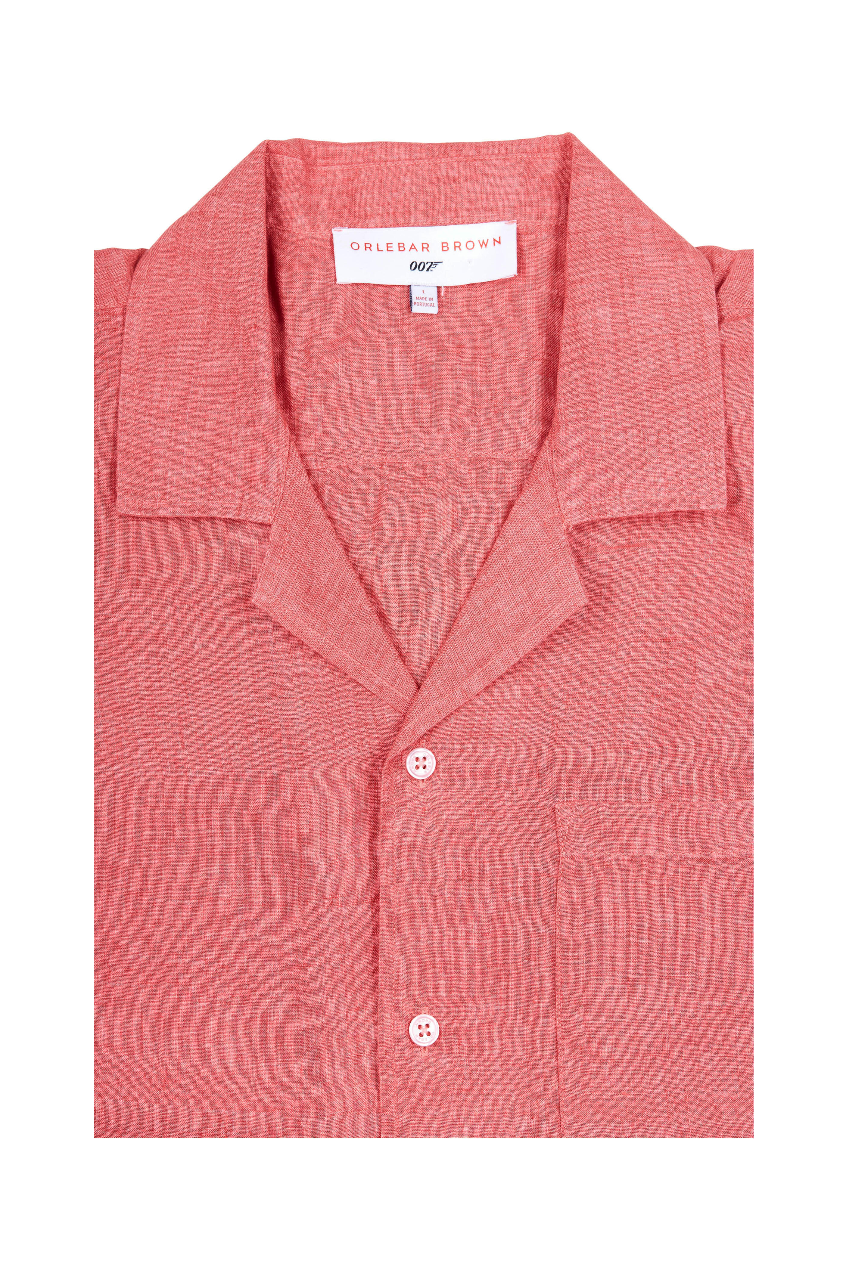 Orlebar Brown - Thunderball Cardinal Short Sleeve Sport Shirt