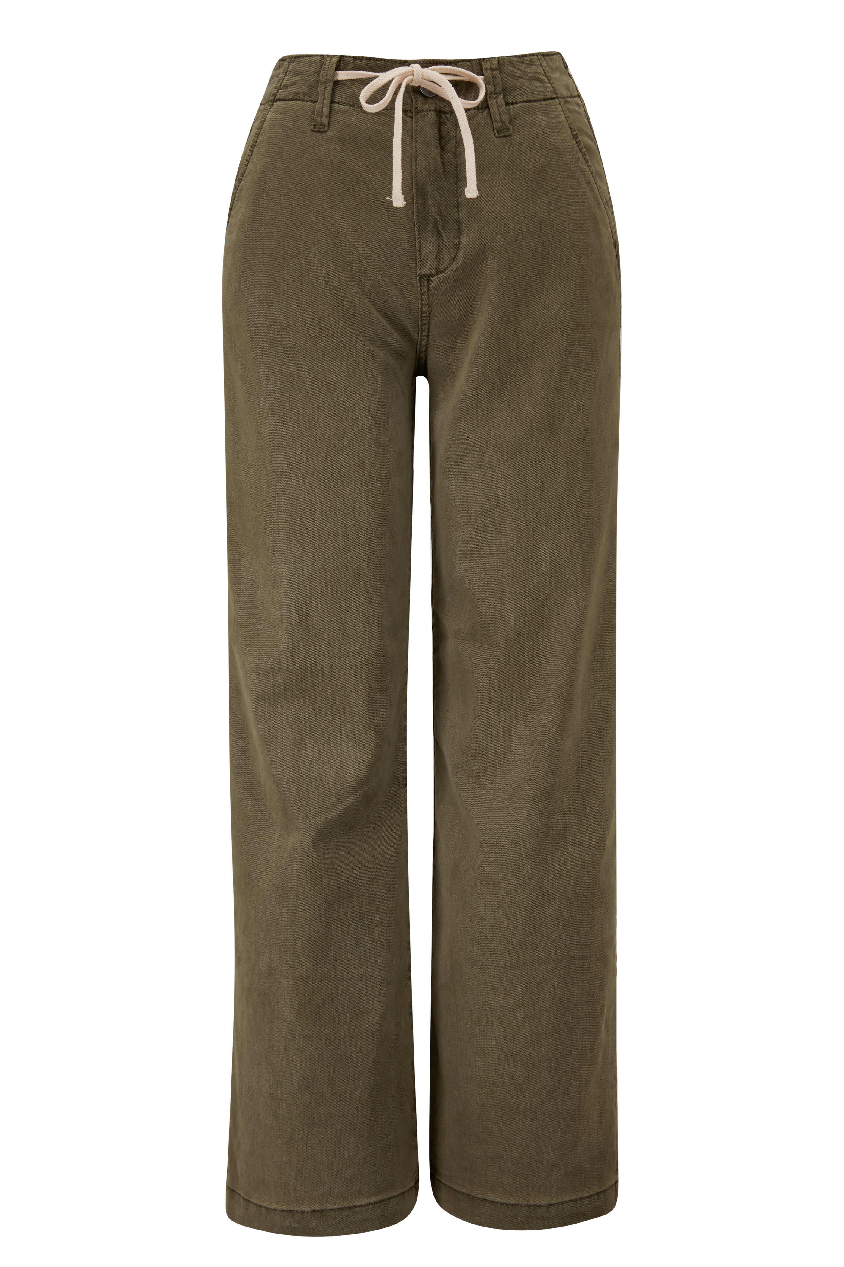 Paige - Carly Green Wide Leg Pant