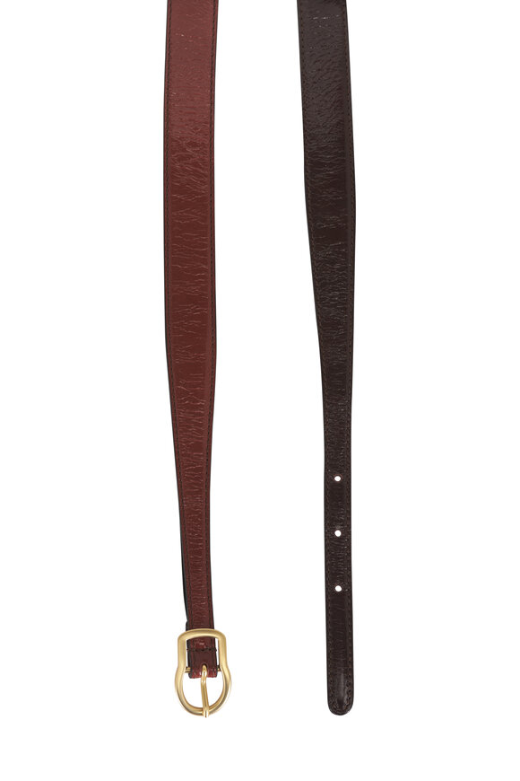 Dorothee Schumacher Two Tone Crackle Shine Skinny Belt - view 2