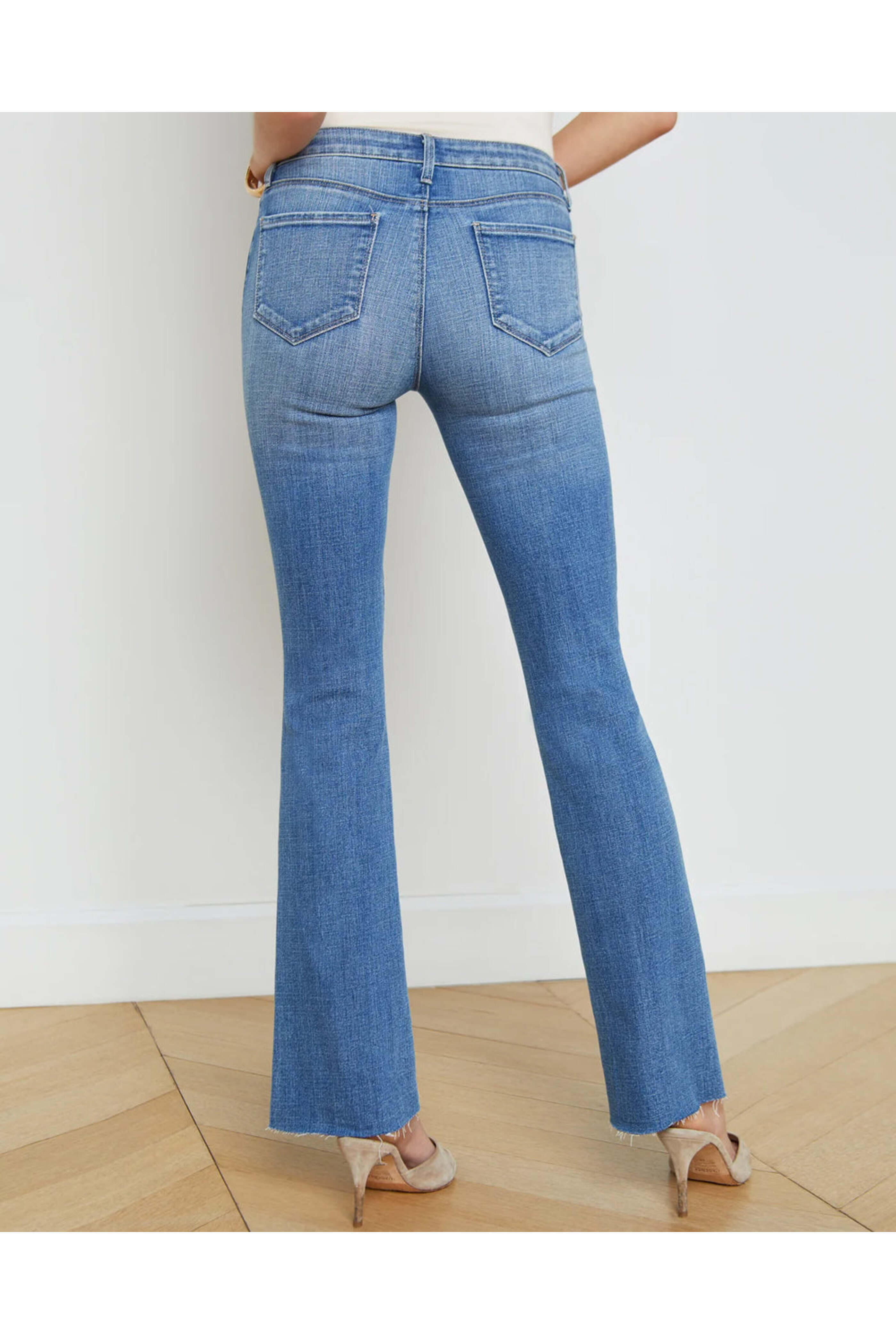 L'Agence - Low Rise Sneeki Straight Sneaker Jean in Colorado