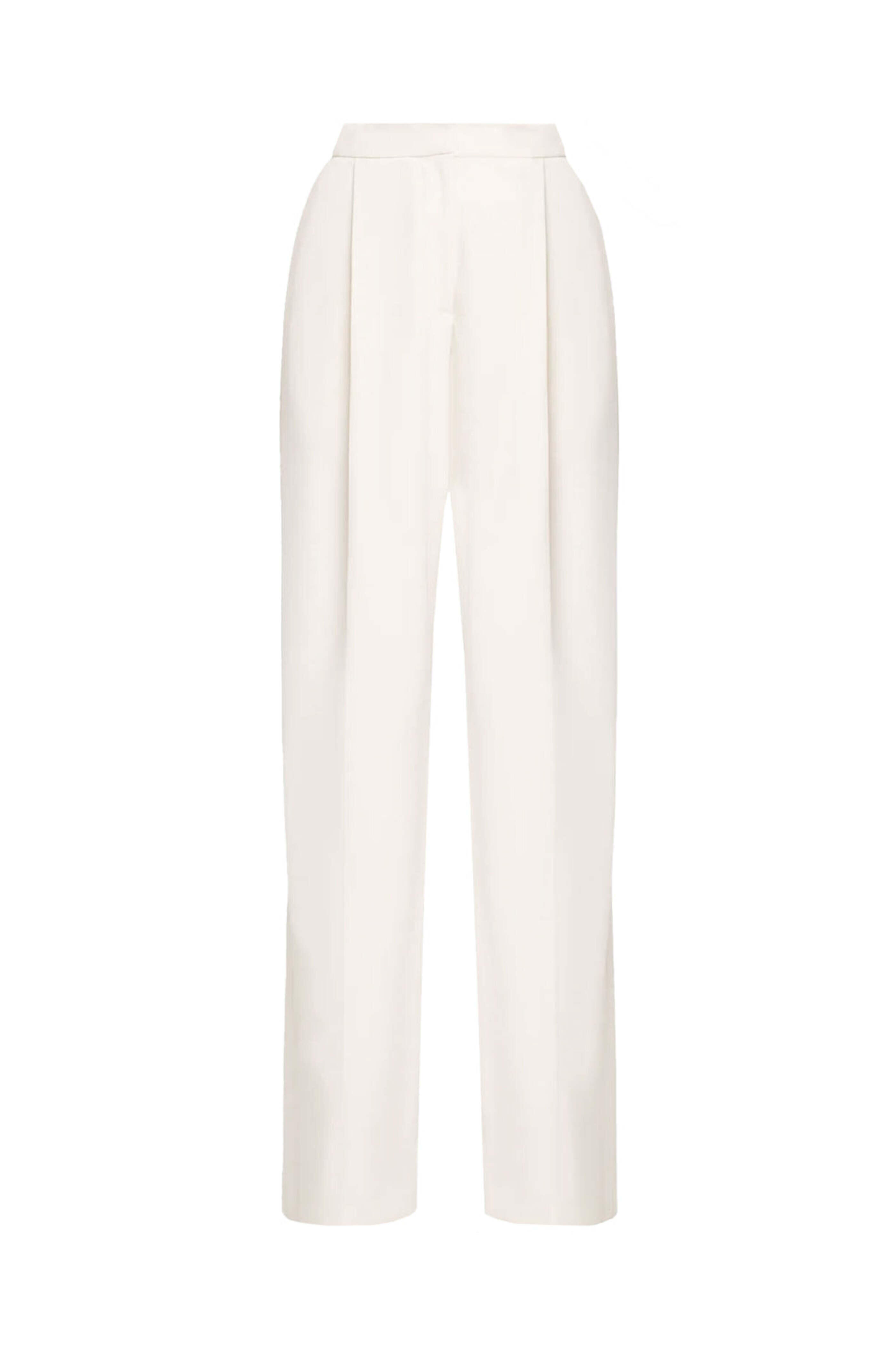Oscar de la Renta - Ivory Wide Leg Pant